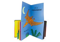 Livros de cartão de capa dura de tamanho personalizado com caixa de presente de papel para crianças feitos à mão