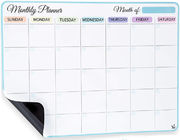 Nunca perca uma consulta: Planejador mensal magnético, de 4 marcadores, fácil de usar
