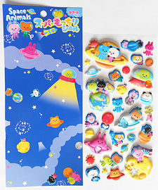 Autocolantes Puffy personalizados Decoração Autocolantes de espuma PVC 3D Impressão Offset Para Crianças