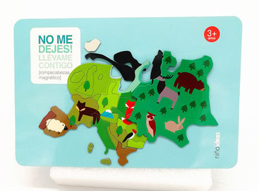 Magnético para frigorífico Autocolante ROHS Papel Frigorífico Puzzle Magnet Para Crianças Aprendizagem e Jogos