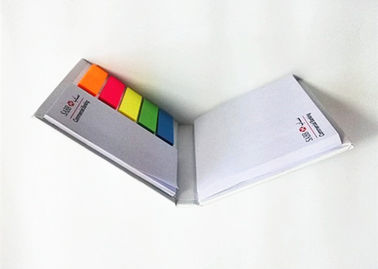 Post suas notas de capa dura com notas adesivas personalizadas e tiras coloridas