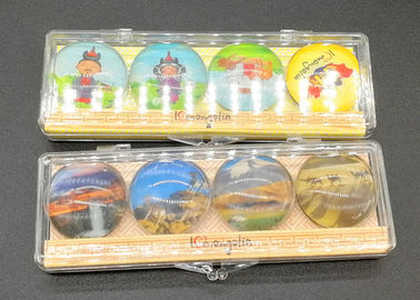 Impressão fotográfica Frigorífico ímã para turistas sob medida Souvenir Regalo Cristal Cúpula de vidro Frigorífico ímã Caixa de plástico Embalagem Vários tamanhos