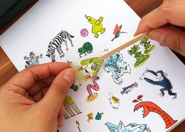 Esfregue os adesivos de tatuagem de transferência com adesivos de papel personalizados ecológicos Laváveis e não tóxicos