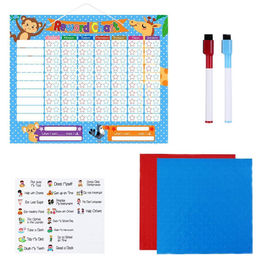 Fabrica diretamente Personalizado 16 "X 12" Magnético Gráfico de Recompensas Seco Apagar Tabuleiro Branco Sugestões de atividade e Magnético de apoio
