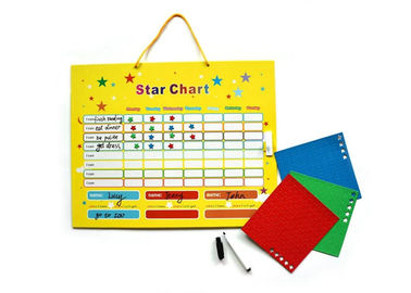 Gráfico de ímãs de frigorífico com limpeza a seco Gráfico de recompensas magnéticas para crianças com design personalizado