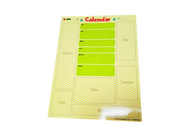 Calendário de borrado em seco magnético para frigorífico 11' x 8' sem manchas