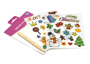 Autocolantes de logotipo personalizados Transferência seca Autocolantes de tatuagem personalizados temporários 4 * 5,8 Cm Tamanho para roupas
