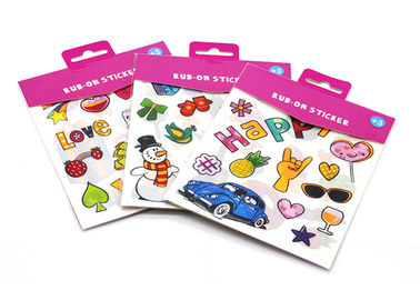 Autocolantes de logotipo personalizados Transferência seca Autocolantes de tatuagem personalizados temporários 4 * 5,8 Cm Tamanho para roupas