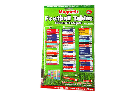 Conjunto de atividades magnéticas personalizáveis, incluindo mesa de futebol magnética, tabuleiro de jogo magnético e peças de ímã de atividades para jogos interativos