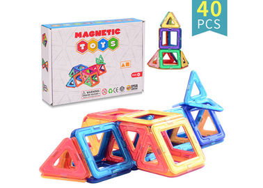 Estação de trabalho ABS Plastic Set de atividade magnética 40pcs para crianças Jogos de construção de mesa