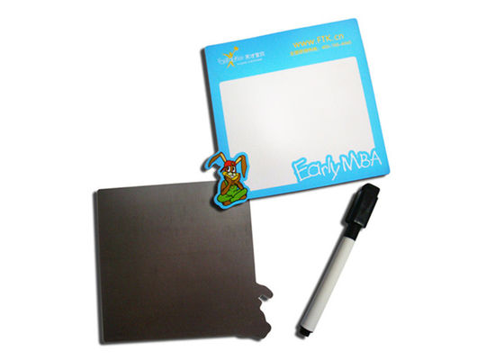 Magnetizador de frigorífico de tabuleiro branco mini personalizado com laminação especial de borrado seco e suporte magnético poderoso