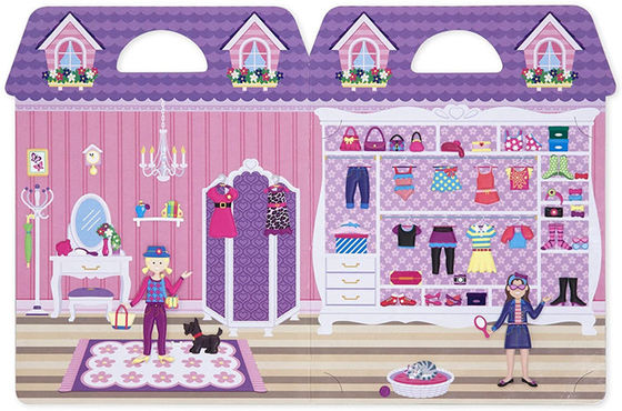 3d Puffy Stickers Puffy Sticker Activity Sets com Dress Up Mermaid Fairy Themes e Design Portátil para Jogos Independentes