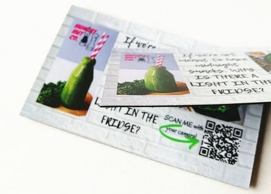 Cartão de nome de papel magnético personalizado da etiqueta do ímã do refrigerador do cartão 55MM para anunciar