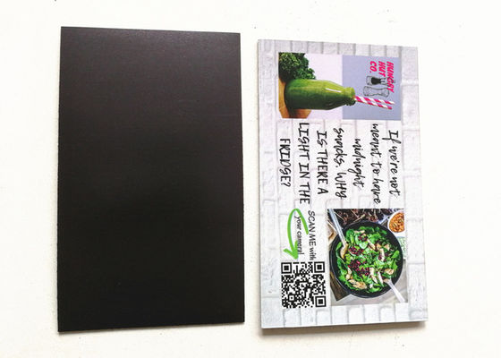 Cartão de nome de papel magnético personalizado da etiqueta do ímã do refrigerador do cartão 55MM para anunciar