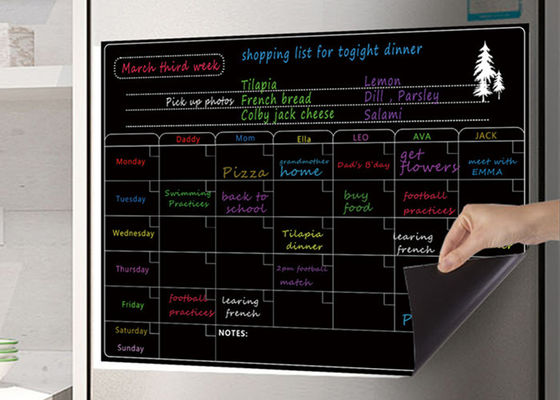 Calendário de frigorífico magnético conveniente Calendário de cozinha magnético