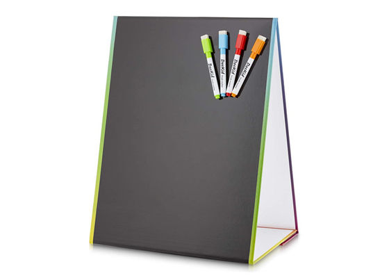 O dobro de dobramento portátil da armação da placa branca do Desktop tomou partido seco dobrável apaga Whiteboard magnético