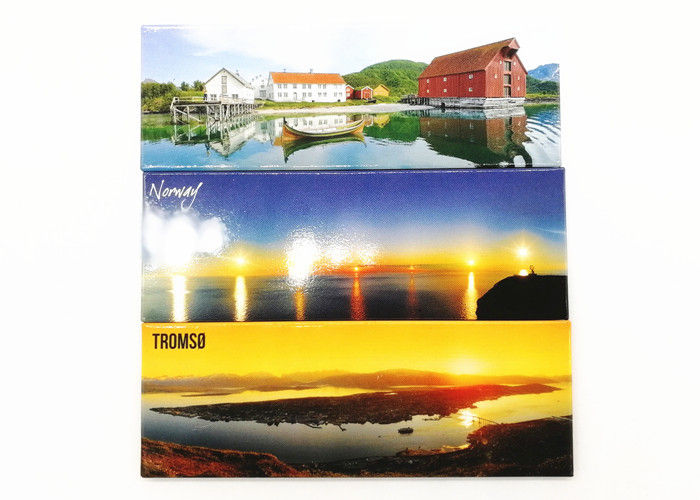 Magnético de frigorífico de papel alumínio de design personalizado para lembranças turísticas 118 x 42 mm